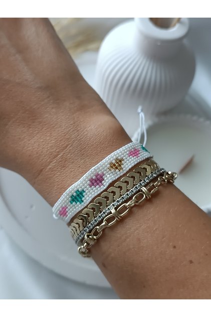 Single Miyuki Women's Bracelet Elephant - Heart - Flower - Rose Handmade Bracelet
