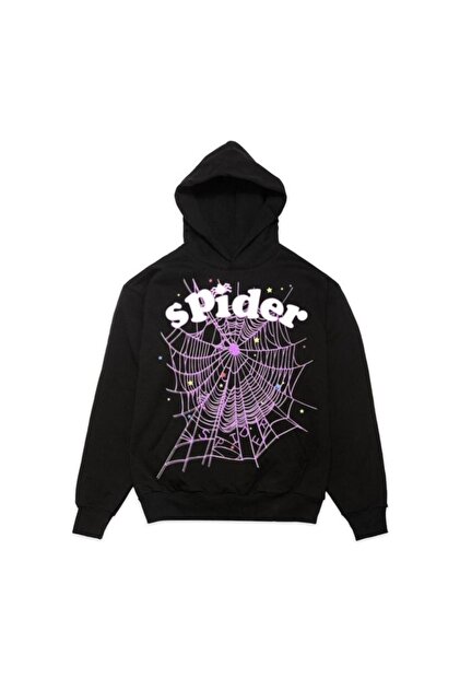 Sp5der Worldwide Jeffery Spider セット 男女M Mavi Sp5der Özel Sokak Kapüşonlu Pamuklu Örümcek Hoodie Temiz ve スケートボード