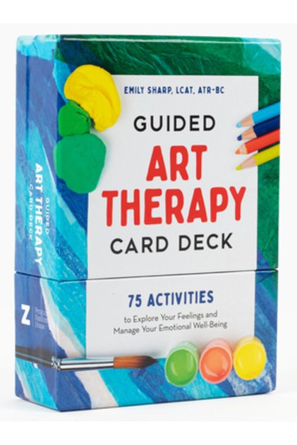 Guided Art Therapy Card Deck: 75 Activities to Explore Your Feelings and Manage Your Emotional Well-