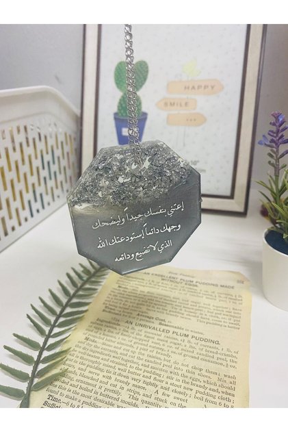 تعليقة سيارة انيقة مطرزة بورق الفضة, تعليقة سيارة, زينة السيارات, تعليقات السيارة,
