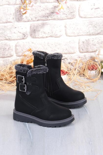 Cool Buckle Anatomical Warm Lining Non-Slip Sole Girls' Boots