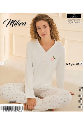 Butik Mihra Kaşkorse Uzun Kollu Pijama Takımı - Fiyatı, Yorumları