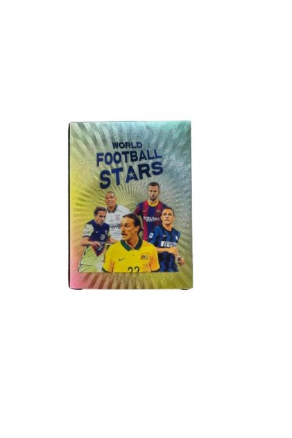 Set 55 cartonase multicolore Fotbalisti - World Football Stars, cei mai buni jucatori, 6 ani+