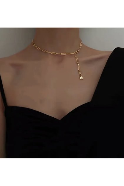 Y Necklace Clavicle Steel Starry Atac Necklace Non-Tarnish 316 L Exquisite Stylish Trend
