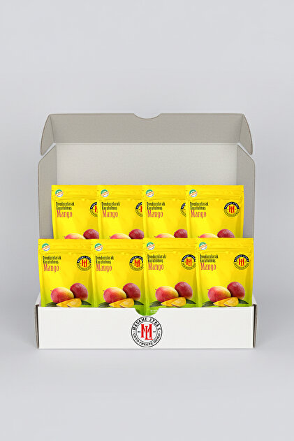 Mango Dilimleri 8'li Kutu Freeze Dried (Dondurularak Kurutulmuş) Meyve Cipsi