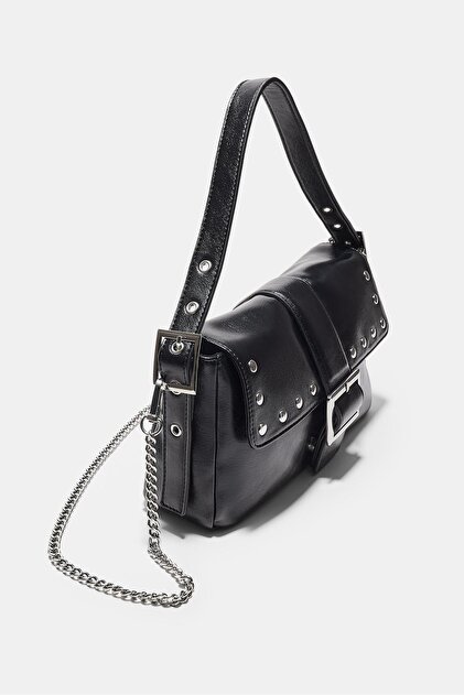 Stradivarius Tokalı ve zımbalı çapraz askılı çanta - Fiyatı, Yorumları