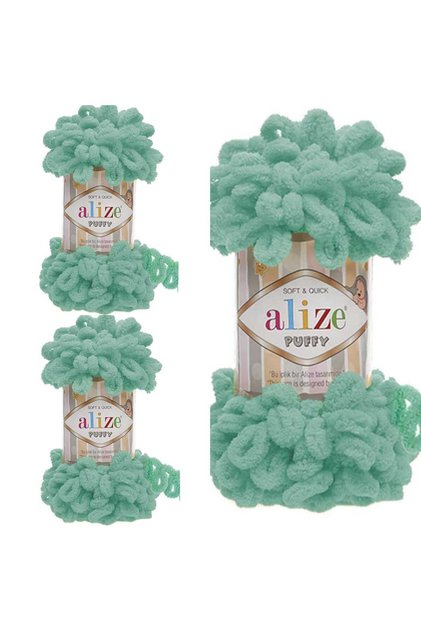(3 Pieces) Puffy Hand Knitting Yarn 490 Panduf Blanket Yarn Scarf Cardigan Mat Yarn 100 Gr. 9Mt.