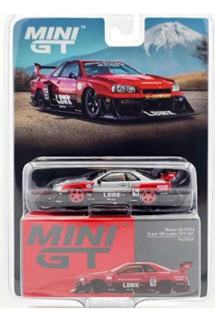 mini gt Nissan LB-ER34 Super Silhouette SKYLINE Red/Black 843 BL