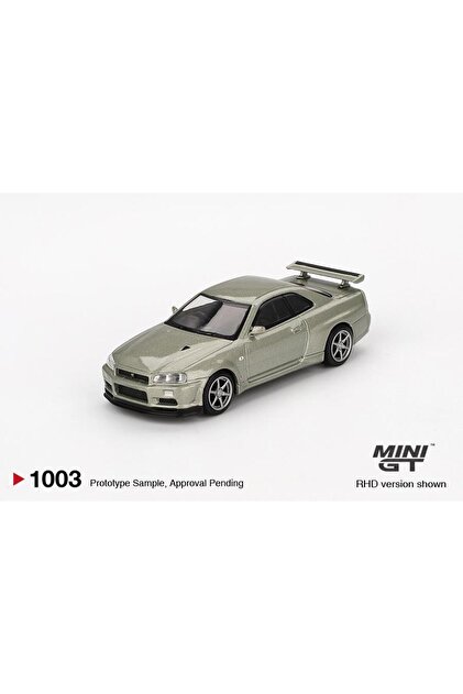 mini gt Nissan Skyline GT-R (R34) V-Spec II Nür Millenium Jade