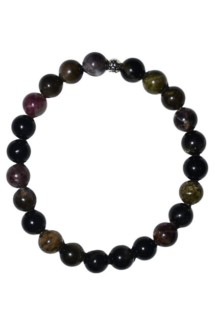Turmaline Bracelet Natural 8mm Unisex Protection Stone
