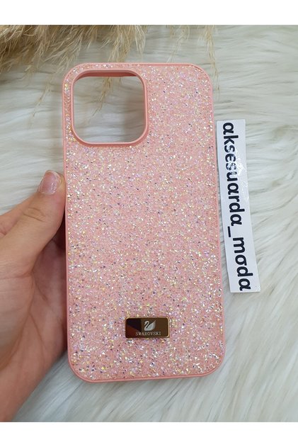 Luxury Branded Swrovski Case with Stone Compatible with iPhone 16 Pro Max