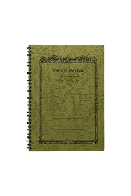 Cd Twin Ring Semi B5 Notebook Olive Lined