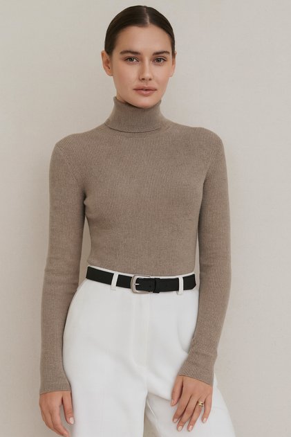 Women's Belt with Silver Buckle