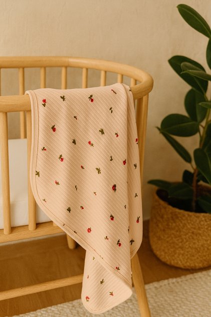 PATTERNED BLANKET&SWADDLE 85X90 CM COTTON FABRIC