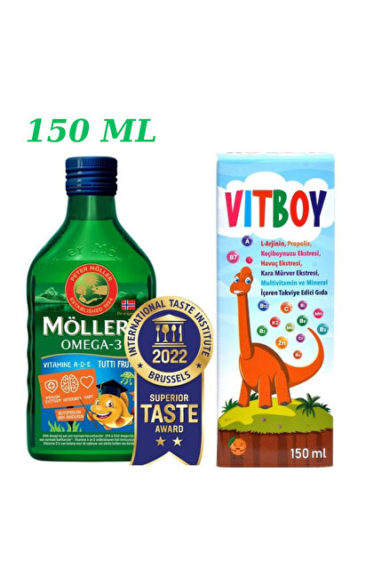 Tutti Frutti Balık Yağı 150 Ml-vitboy Arjinin Içeren Takviye Edici Gıda 150 Ml