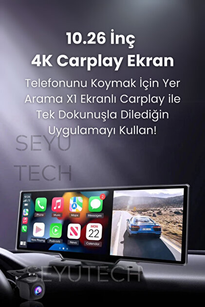 SEYUTECH X1 Ekranlı Carplay Apple Android Uyumlu 10.2 inç 4K
