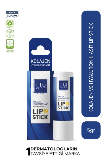 Lip Protective Balm Spf 15 Moisturizing Collagen and Hyaluronic Acid Clinic Colorless