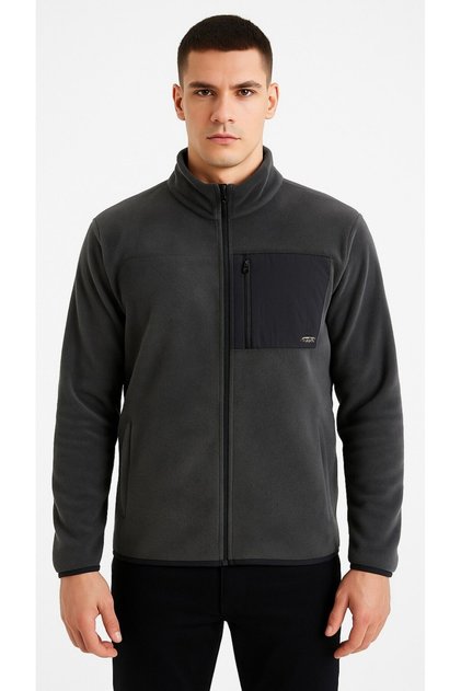 Premium Outdoor Welsoft Men's Zippered Fleece Thick, Breathable, Winter Comfortable Fabric