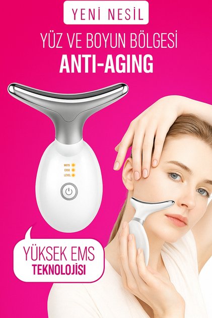 Yüz Ve Boyun Kırşıklık Giderici Ems Güzellik Cihazı ( Gıdık,Sarkma,Kırışıklık)