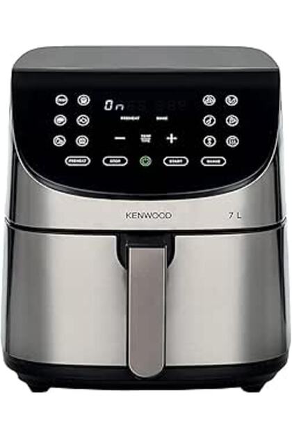 Digital Air Fryer XXXL 7L 2.8KG 1800W with Max Crisp Function, Silver/Black