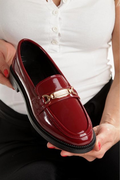 Kadın Loafer Makosen Casual Tokalı Günlük Yumuşak hafif rahat Ayakkabı