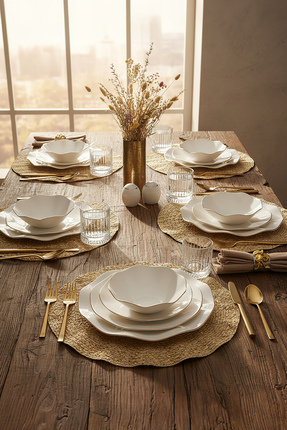  Queen's Plain 未使用2枚セット Porland Queen Platin Düz Tabak 25cm - Fiyatı, Yorumları