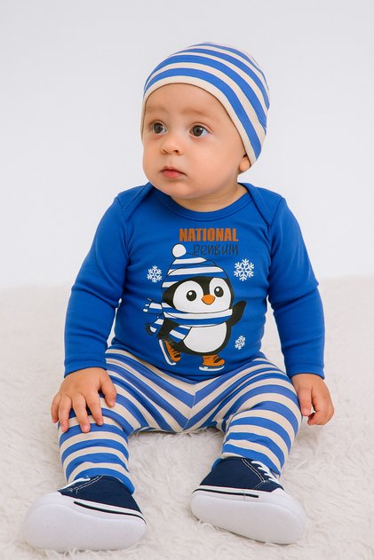 Penguin Themed Baby Set
