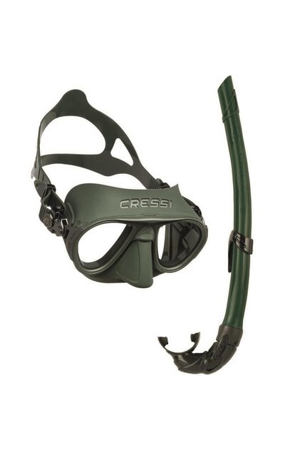 Calibro Maske Corsica Şnorkel Seti Yeşil