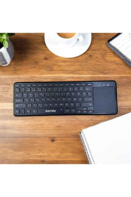Ultra Slim Tv Pc Mobile Tablet Uyumlu Kablosuz Q Klavye Mouse Seti 2.4 Ghz Wireless Set Pembe