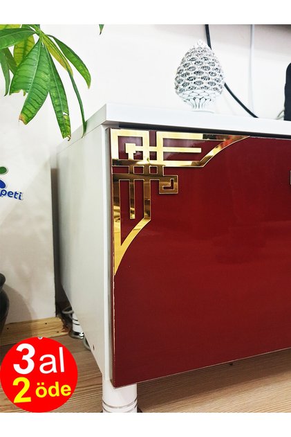 Dekoratif Kapak Köşe Dekoru Ayna Pleksi Köşe Dekoru