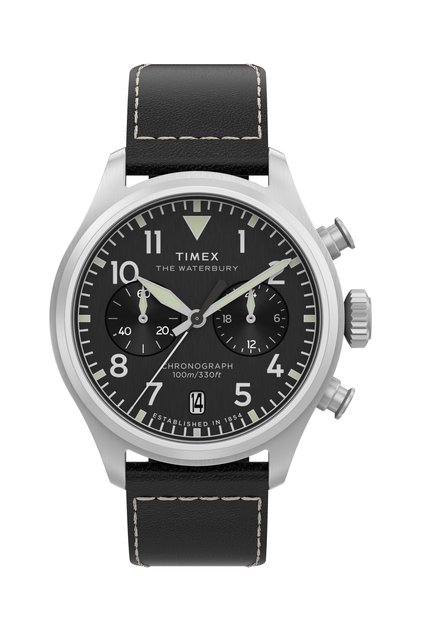 Waterbury Ace Chronograph 41mm Leather Strap Watch