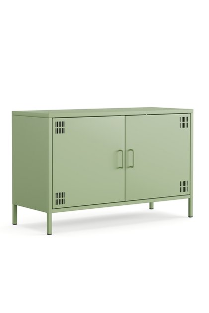 Pera Tv Ünitesi, Tv Dolabı,2 Kapaklı Dolap 100,50 x 40 x 64,50 cm - Ral 6011 Yeşil