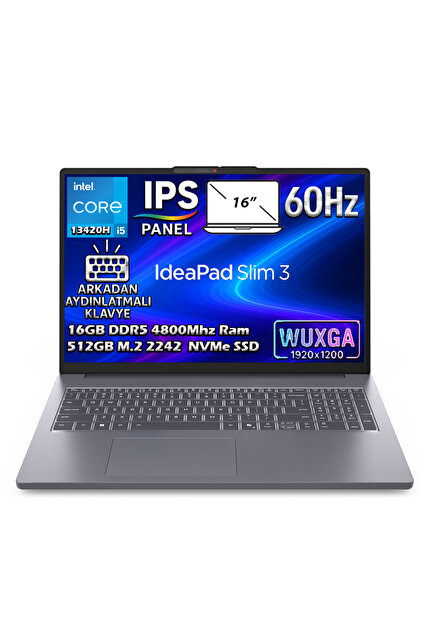 LENOVO IdeaPad Slim 3 15IRH8 i5-13420H 16 GB 512 GB SSD 15,6