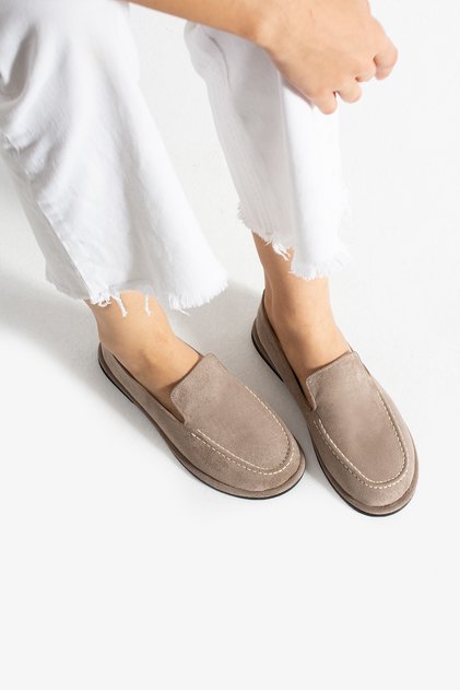 Зручні жіночі замшеві мокасини Loafer