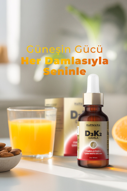 HARMANA Vitamin D3 K2 Vitamin D ve K İçeren Damla 20 ml - Fiyatı