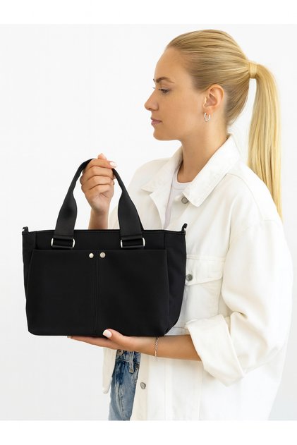 Stylish Quality Medium Size Soft Leather Multi-Pocket Hand and Shoulder Bag. Boy 21 cm Width 33 cm