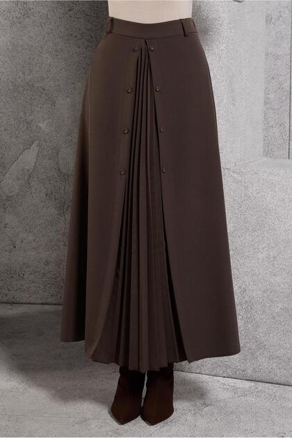 Pleated Detailed Skirt 60637