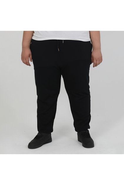 Men's Plus Size Jogger Two-Thread Sweatpants Navy Blue