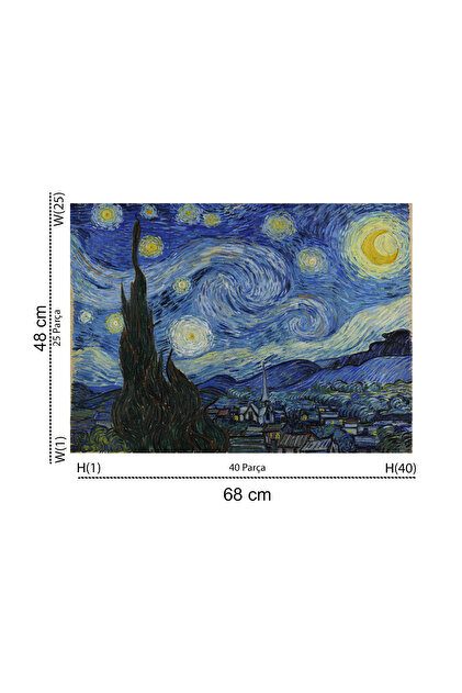 Blue Focus 500 Parça - Starry Night (YILDIZLI GECE) - Fiyatı
