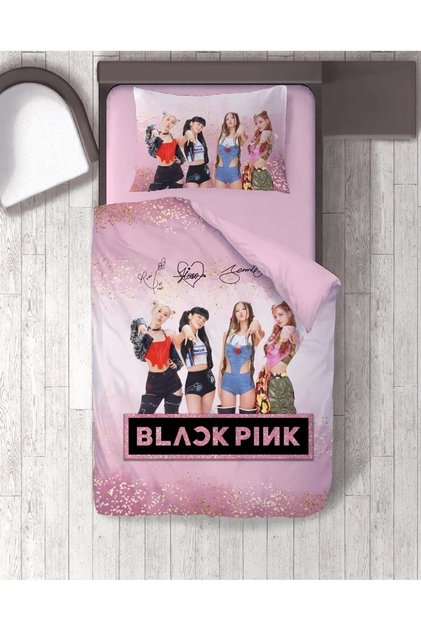 Gift Duvet Cover Black Pink 3D Printed Single Duvet Cover Set