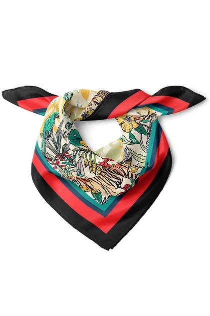 Tropical Wild Pattern Scarf Bandana 50X50 cm