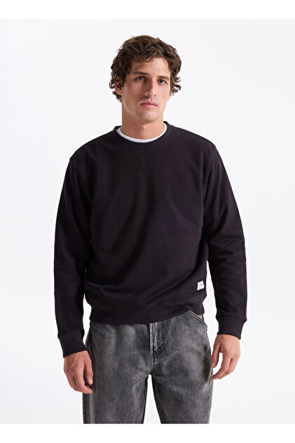 Jack & Jones Bisiklet Yaka Siyah Erkek Sweatshırt 12279677_JJGRADY