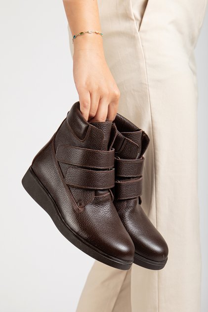 Genuine Leather Women's Winter Boots from Size 36 to Size 41-42