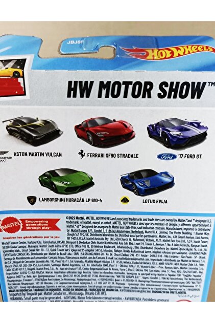 HOT WHEELS 1/64 HW Motor Show 5'li Set Ferrari ve Exotic Araçlar