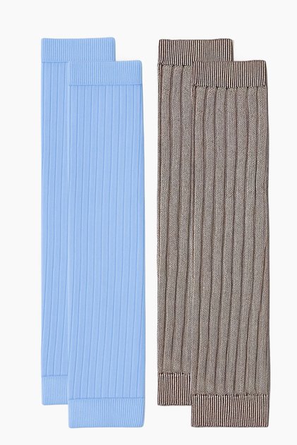 2 Basic Thick Cotton Blend Leg Warmers