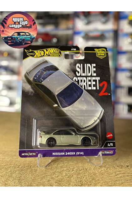 HOT WHEELS NISSAN 240SX (S14) - SLIDE STREET 2 - PREMIUM - (1/64