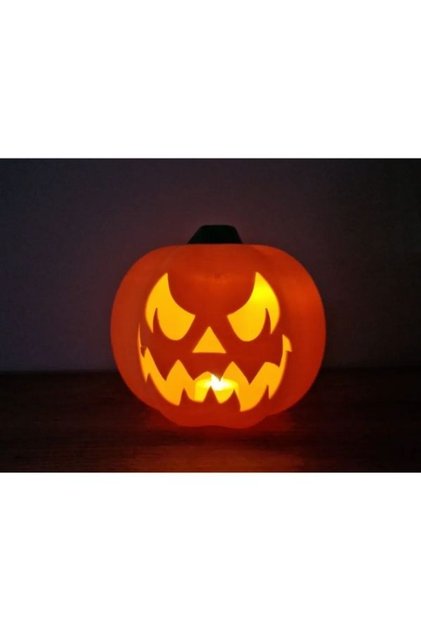 Halloween Temalı Kötücül Işıklı Bal Kabağı Feneri