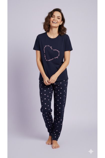 WOMEN'S JERSEY SHORT SLEEVE PAJAMA SET