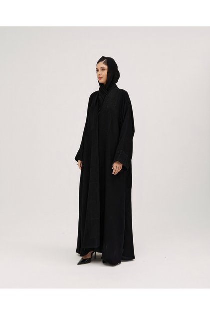 عباية ملكي نص كلوش بتطريز هاري الفاخر