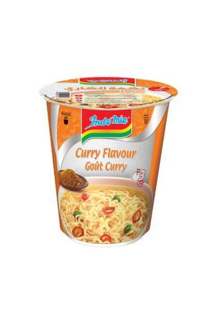 Instant Cup Noodles, Gout Curry Flavour with Seasoning Powder and Sauce - 60 g